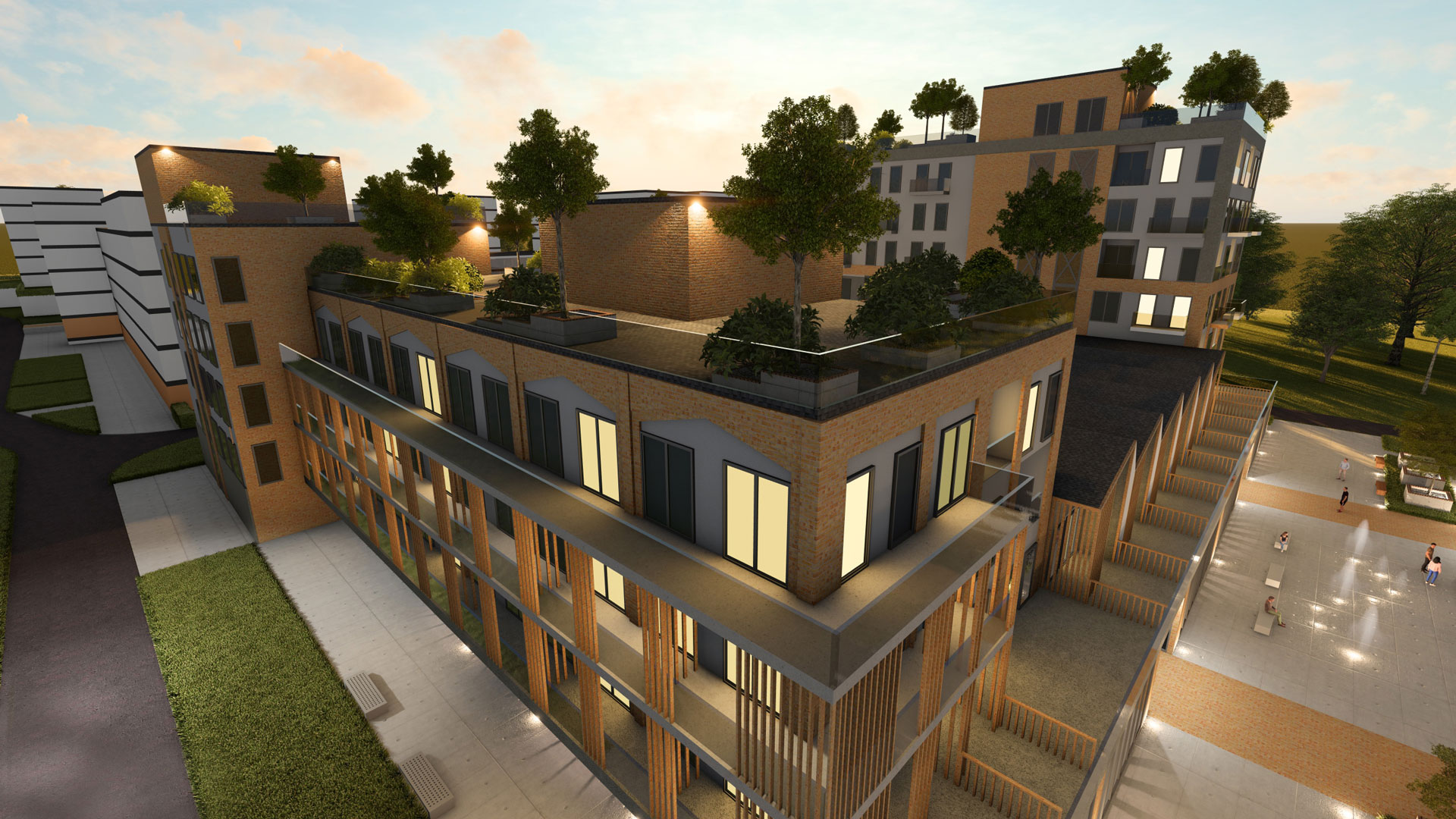 Wizualizacja 05 - Kwartał A przy dworcu